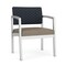 Lesro Lenox Steel Wide Guest Chair Metal Frame, Silver, RS Night Sky Back, MD Farro Seat LS1201 - alternate 1